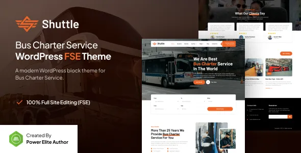 دانلود قالب Shuttle فروش بلیط اتوبوس برای وردپرس