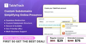 Subdomain Module ماژول سابدومین برای Tabletrack