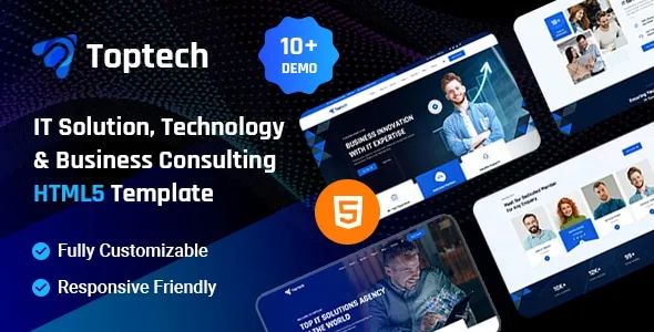 دانلود قالب اچ تی ام ال Toptech