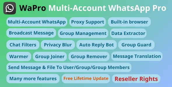 WaPro نرم افزار مولتی اکانت واتساپ