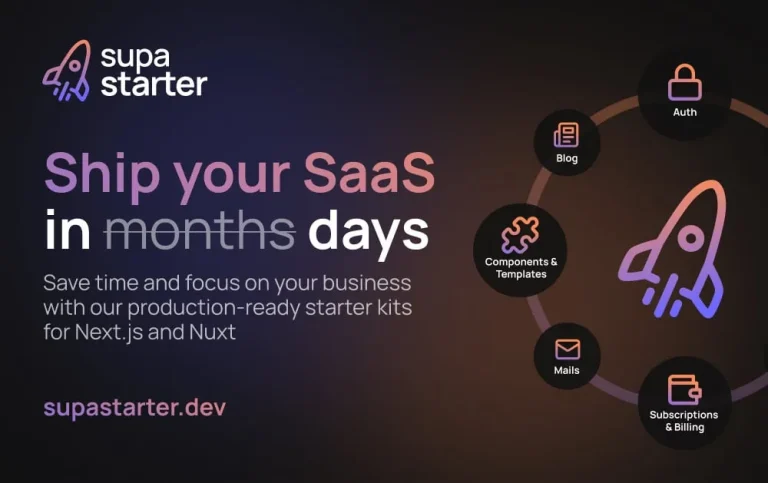 Supa Starter کیت راه اندازی سایت Next.js