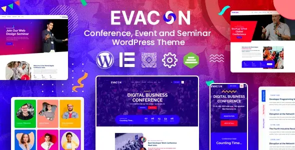 دانلود قالب رویداد و کنفرانس Evacon برای وردپرس