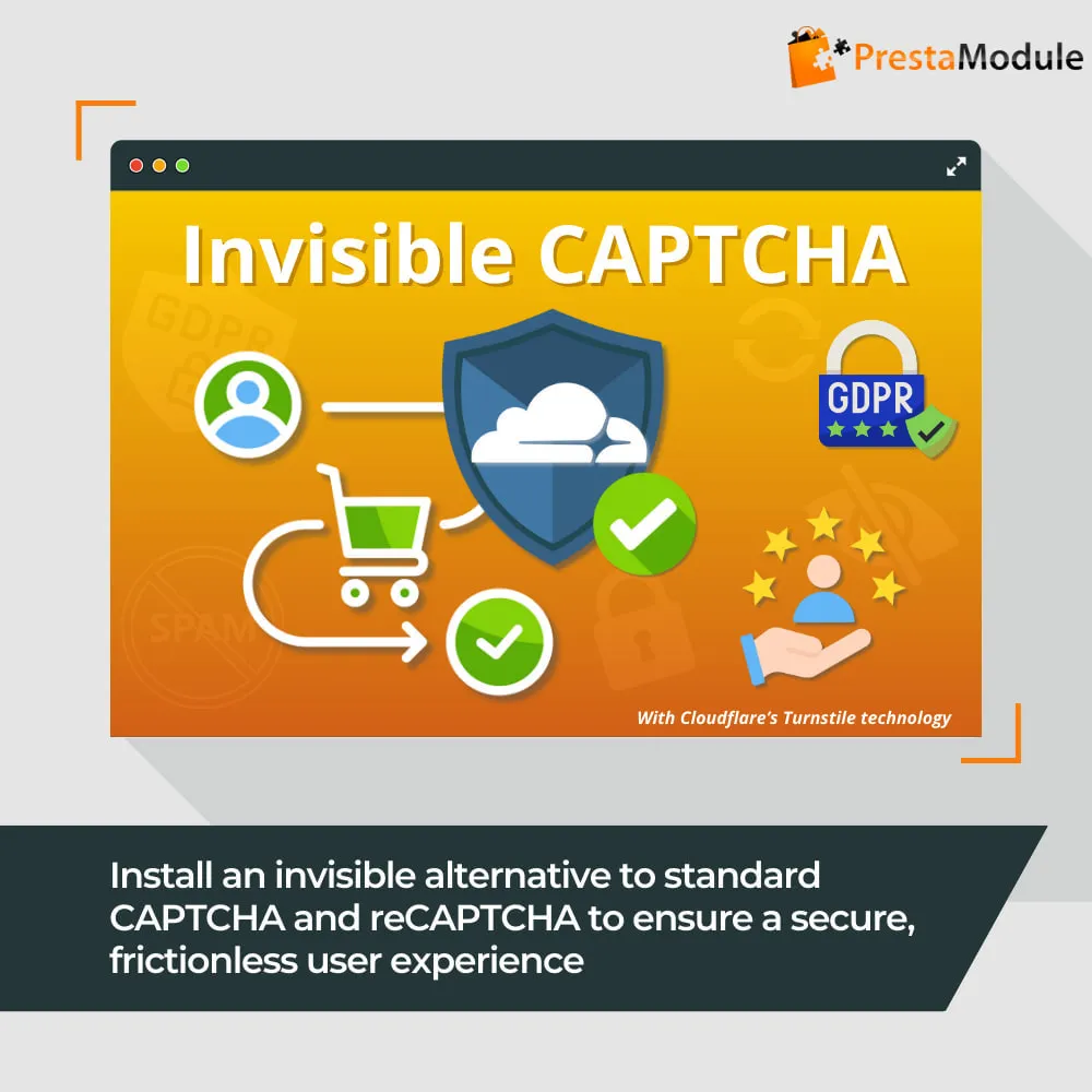 دانلود افزونه Invisible CAPTCHA کپچای مخفی برای پرستاشاپ