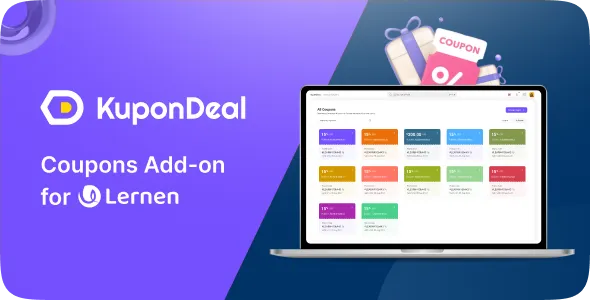 دانلود ادآن کوپن و کد تخفیف KuponDeal برای اسکریپت لرنن