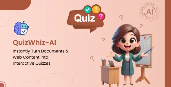 دانلود اسکریپت QuizWhiz AI ساخت کوئیز هوش مصنوعی لاراول