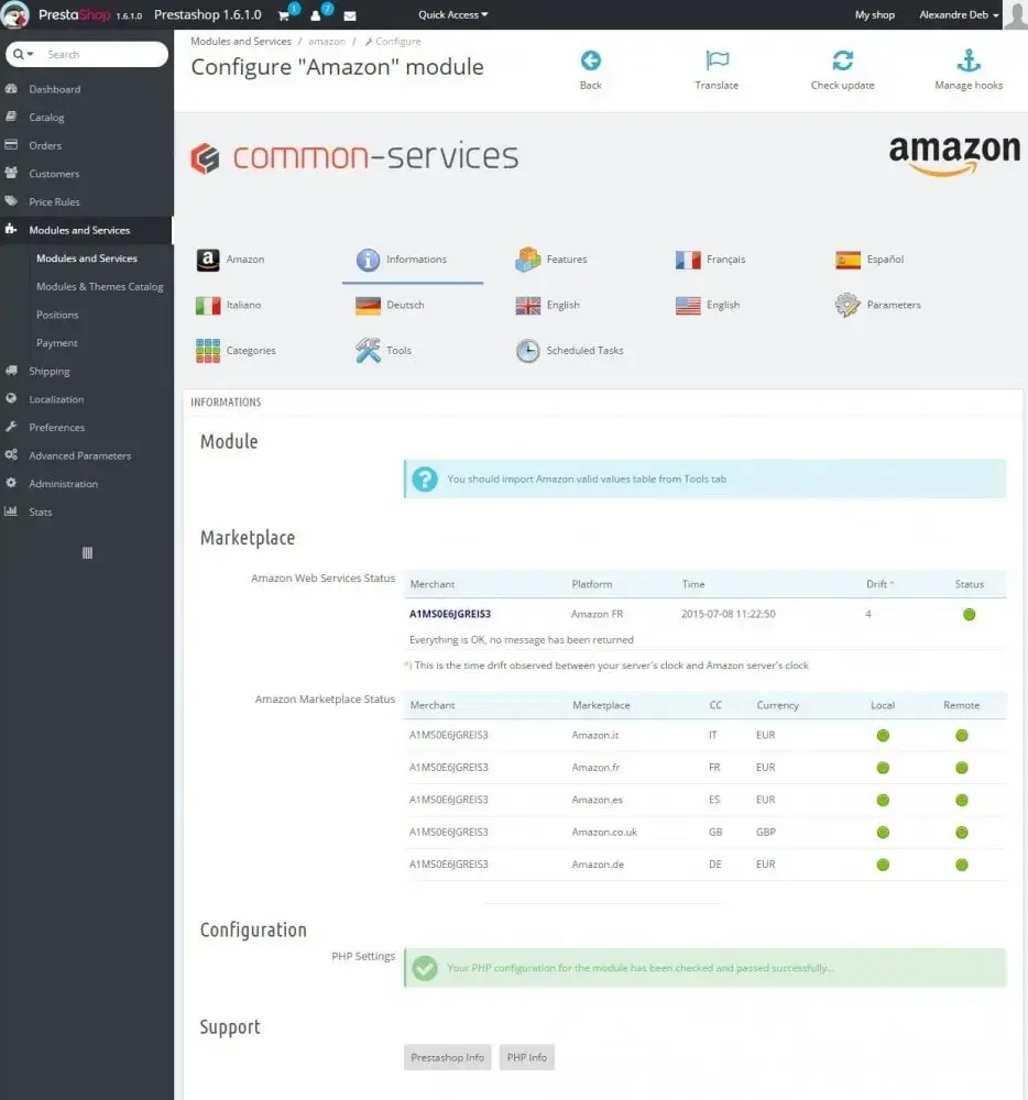 دانلود افزونه Amazon Market Place برای پرستاشاپ