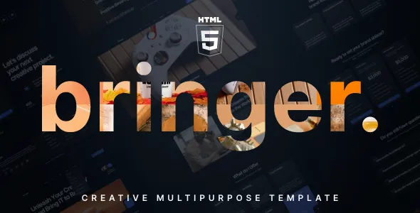 Bringer برینگر قالب HTML نمونه کار خلاقانه
