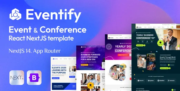 Eventify قالب نکست جی اس رویداد