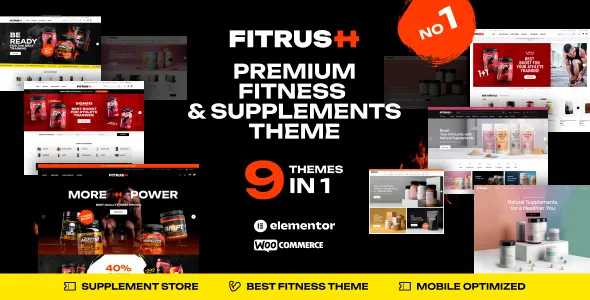 Fitrush فیت راش قالب فروش محصولات سلامت و مکمل وردپرس