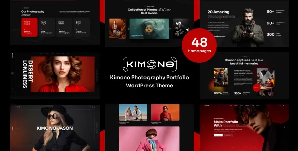 دانلود قالب سایت نمونه کار عکاسی Kimono برای وردپرس