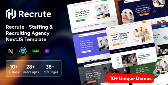 دانلود قالب نکست جی اس Recrute