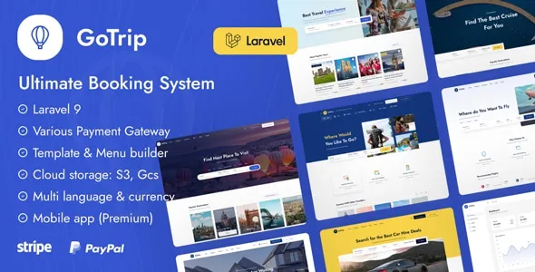 GoTrip اسکریپت بوکینگ و رزرواسیون لاراول