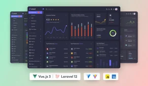 دانلود قالب مدیریت Sneat Vuetify Vuejs 3 Laravel