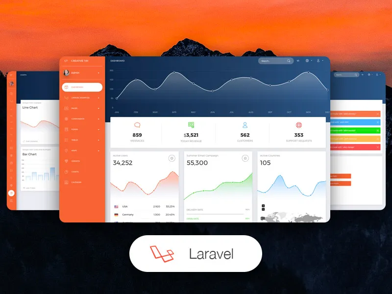 دانلود قالب Now UI Dashboard PRO Laravel