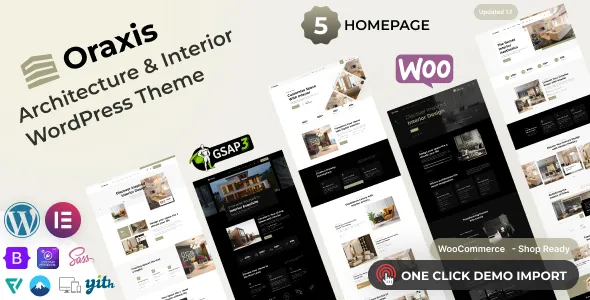قالب معماری Oraxis برای وردپرس