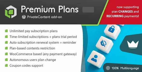 دانلود ادآن PrivateContent Premium Plans