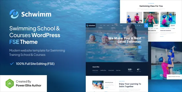 Schwimm قالب آموزش شنا وردپرس