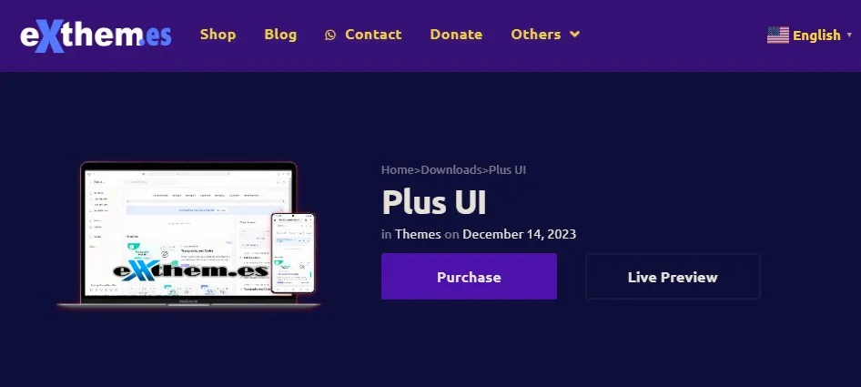 دانلود قالب Plus UI برای وردپرس