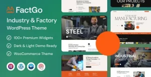 دانلود FactGo قالب صنعتی وردپرس