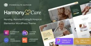 دانلود Harmony Care قالب پرستاری و مراقبت از سالمندان وردپرس