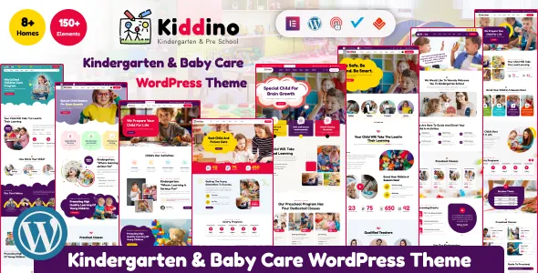 دانلود Kiddino قالب مدرسه و مهدکودک وردپرس