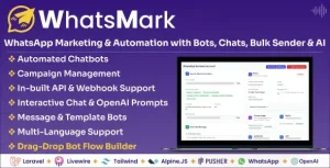 دانلود WhatsMarkSaaS اسکریپت بازاریابی و اتوماسیون واتساپ