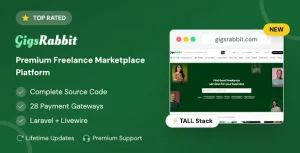دانلود Gigsrabbit اسکریپت مارکت فریلنسری