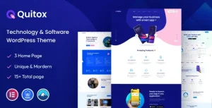 دانلود Quitox قالب راهکارهای آی تی و فناوری وردپرس