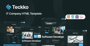 دانلود Teckko قالب HTML سایت شرکتی