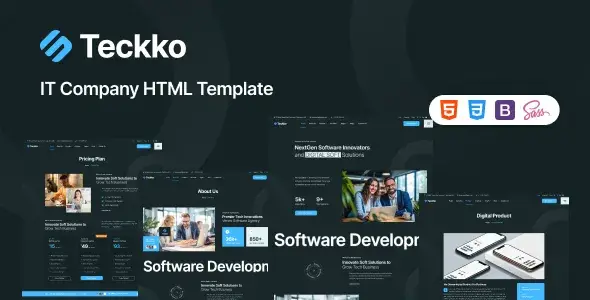 دانلود Teckko قالب HTML سایت شرکتی