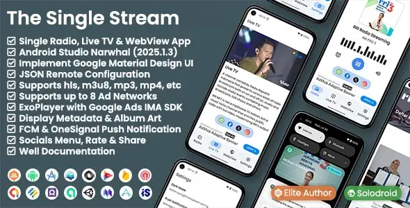 دانلود The Single Stream اپلیکیشن وب ویو و استریم