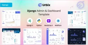دانلود Urbix قالب Django داشبورد مدیریت