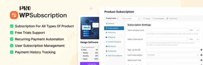دانلود افزونه WPSubscription Pro برای وردپرس