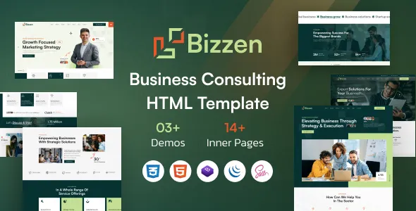 دانلود Bizzen قالب HTML سایت مشاوره ای