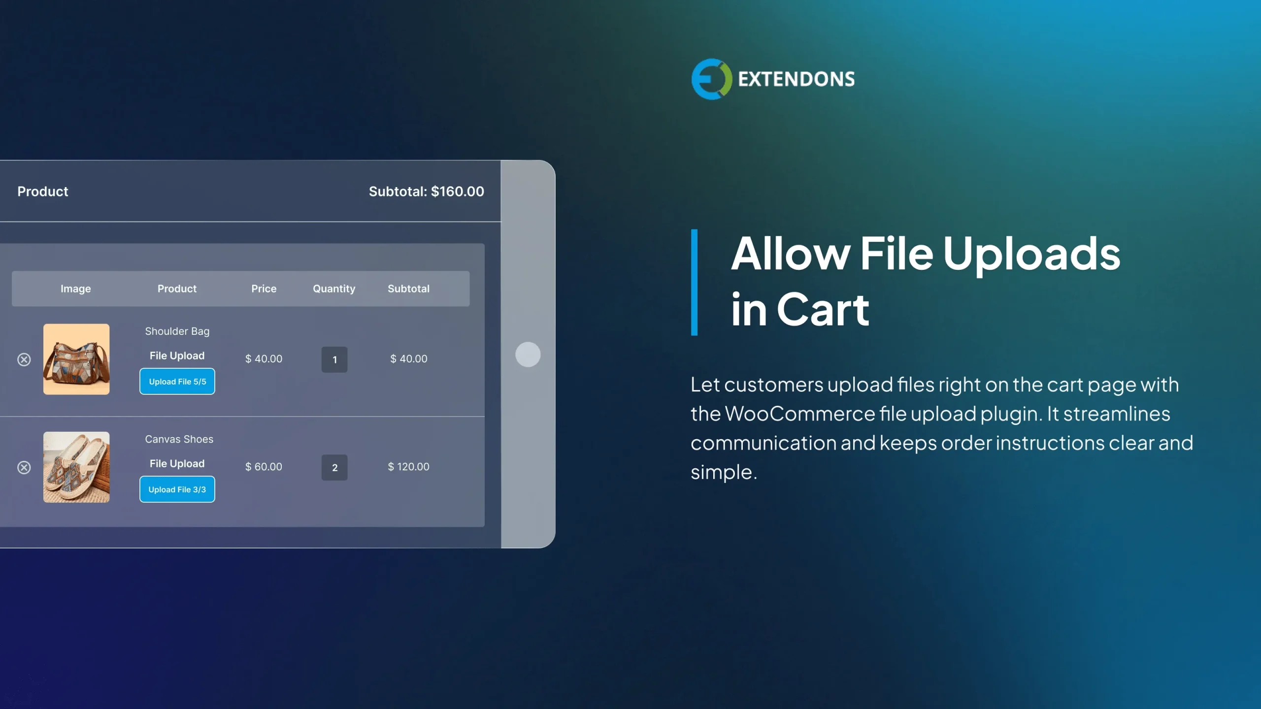 دانلود افزونه File Uploader آپلود فایل توسط مشتری در ووکامرس