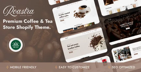 دانلود قالب Roastra برای شاپیفای