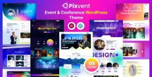 دانلود Pixvent قالب رویداد و کنفرانس وردپرس