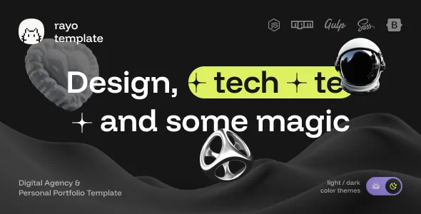 دانلود قالب اچ تی ام ال Rayo