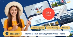 دانلود Travelor قالب رزرو تور وردپرس