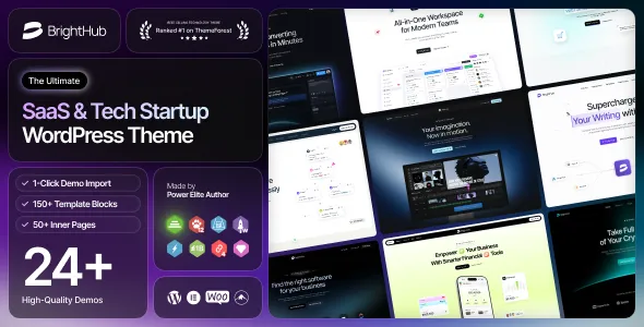 دانلود BrightHub قالب استارتاپ وردپرس