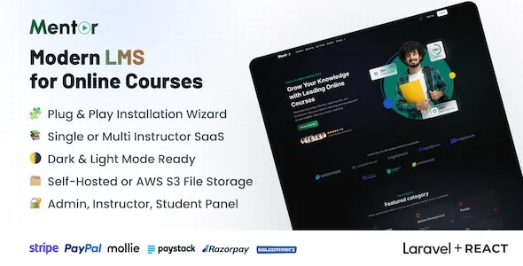 دانلود Mentor LMS اسکریپت آموزش آنلاین