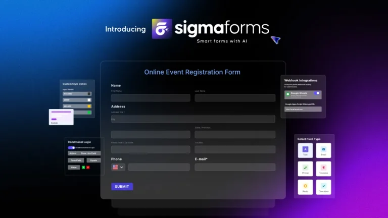 دانلود افزونه Sigma Forms Pro برای وردپرس