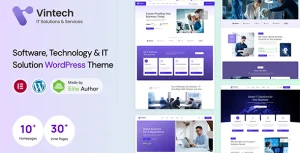 دانلود Vintech قالب تکنولوژی و سایت شرکتی وردپرس