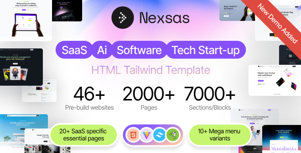 دانلود Nexsas قالب تیلویند استارتاپ